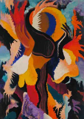   "Танец" акрил,70.50 см,1978 год
